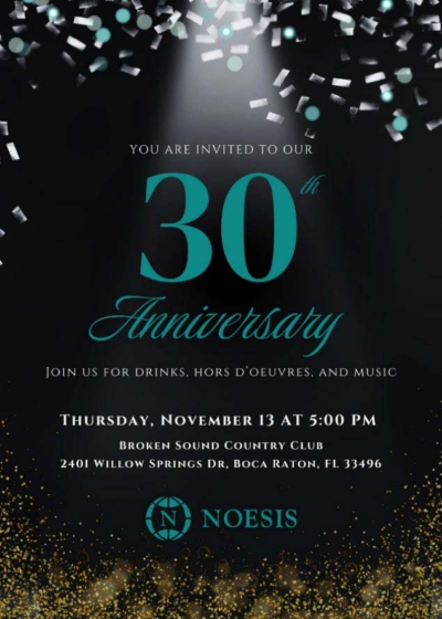Invitation Noesis Capital 30th Anniversary